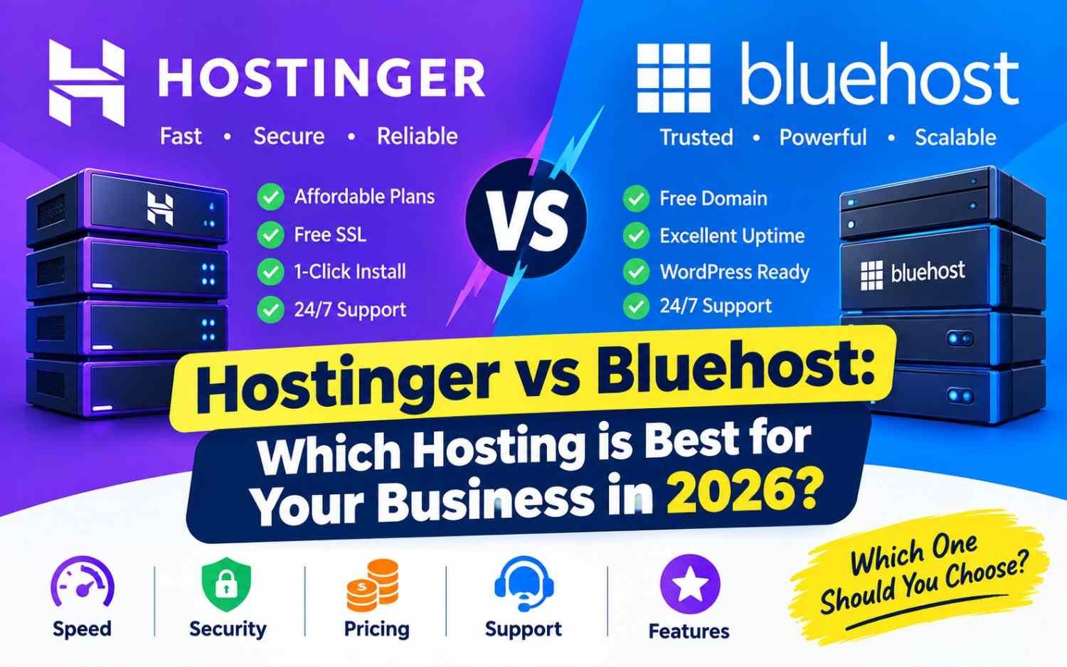 Hostinger vs Bluehost: Which Hosting is Best for Your Business in 2026?
