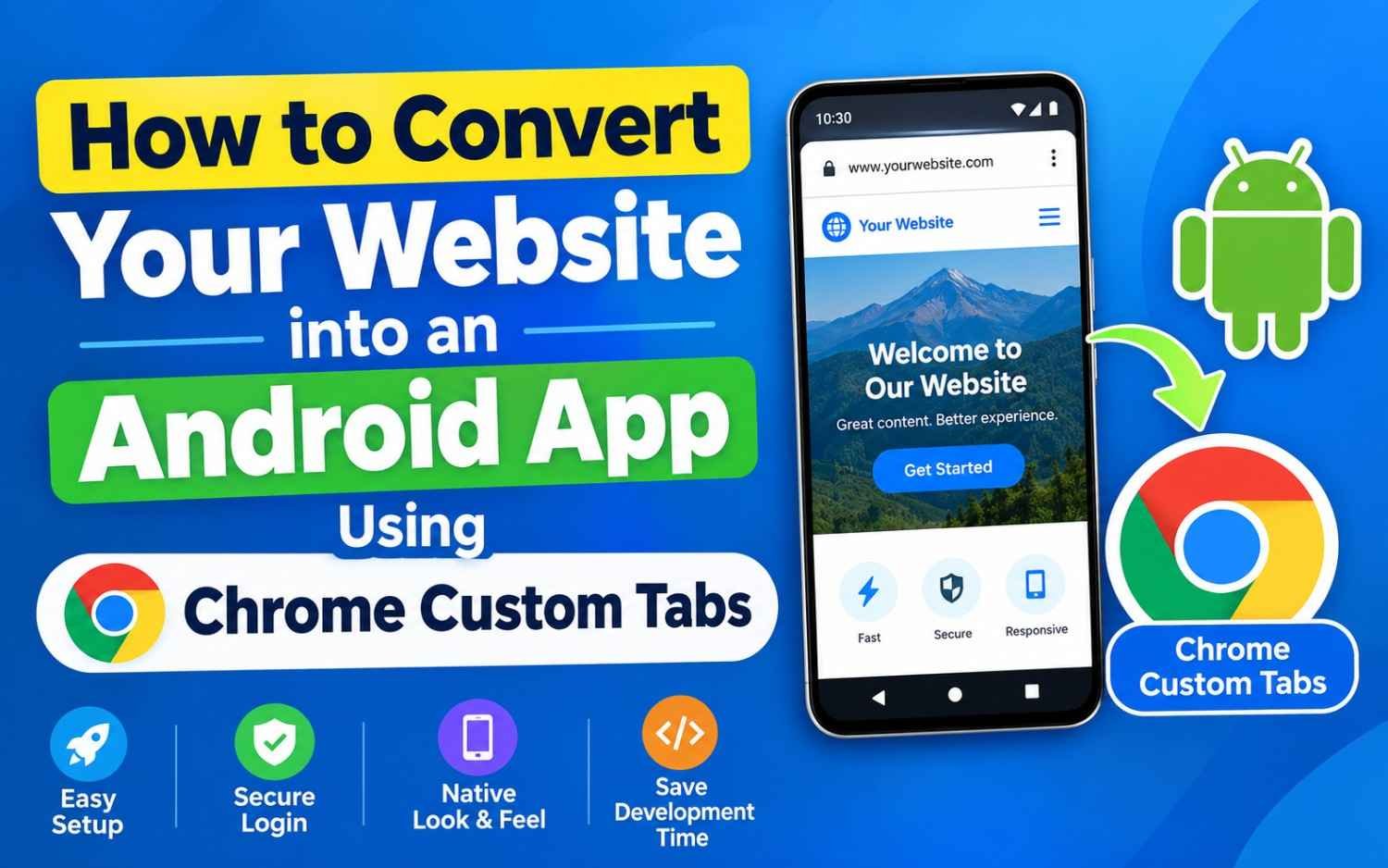 How to Convert Your Website into an Android App Using Chrome Custom Tabs