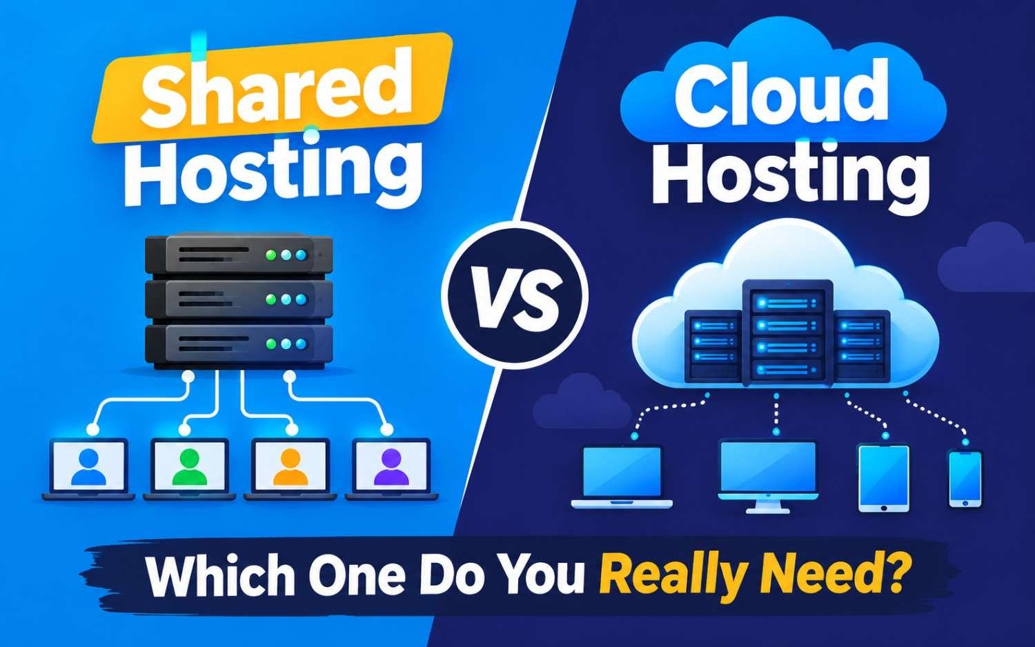 Shared Hosting vs Cloud Hosting: Which One Do You Really Need?
